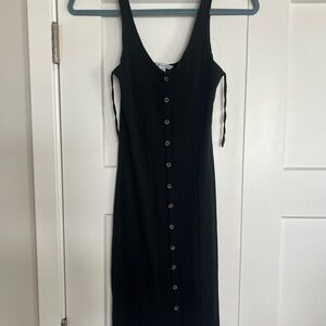 American Eagle Outfitters Black Midi Dress